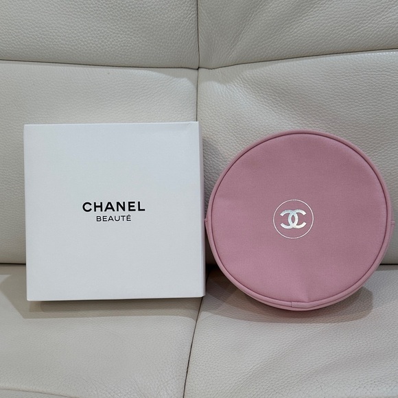 NIB CHANEL Pink Cosmetic Pouch - Picture 1 of 9